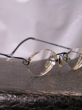 Kazuo Kawasaki Frames Modern Blue Wire Kooki Eyeglasses Made in Japan
